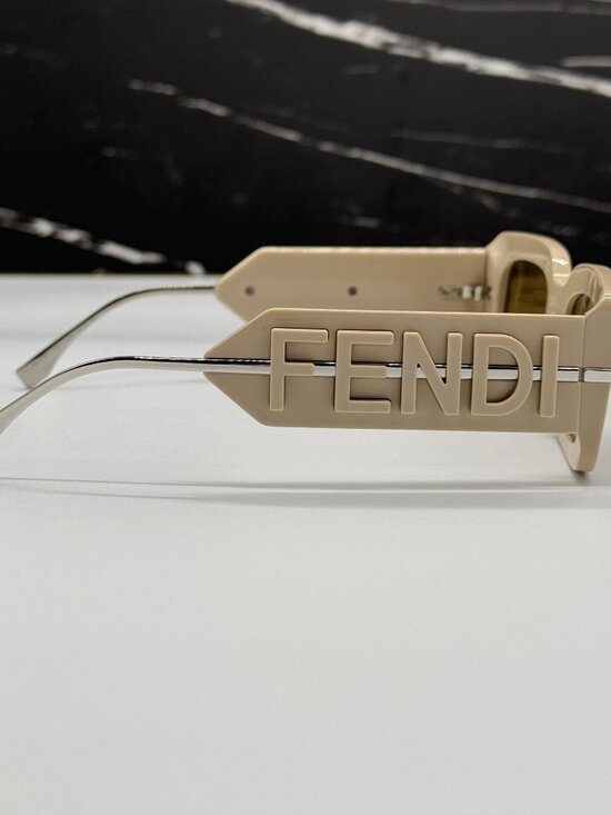 NEW FENDI FE40133I 57E SUNGLASSES BEIGE WOMEN EYEWEAR FENDI main image 5